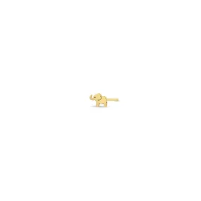 14k Itty Bitty Elephant Stud