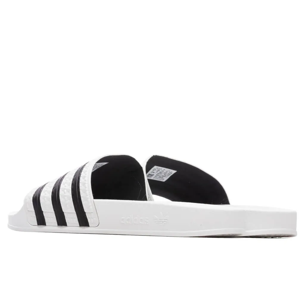 Adilette Slides - White/Black