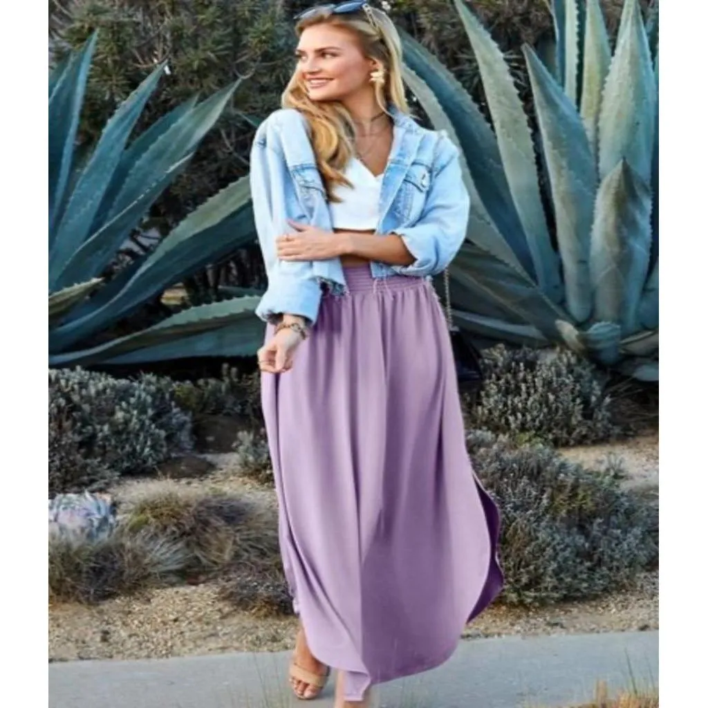 Allegra Maxi Lilac Skirt