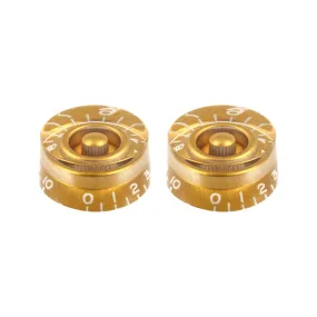 Allparts PK-0130-032 Gold Vintage Style Speed Knobs, Set of 2