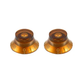 Allparts PK-0140-022 Vintage Style Amber Bell Knobs, Set of 2