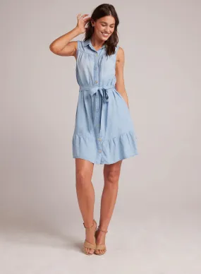 Bella Dahl Gathered Ruffle Shirt Dress