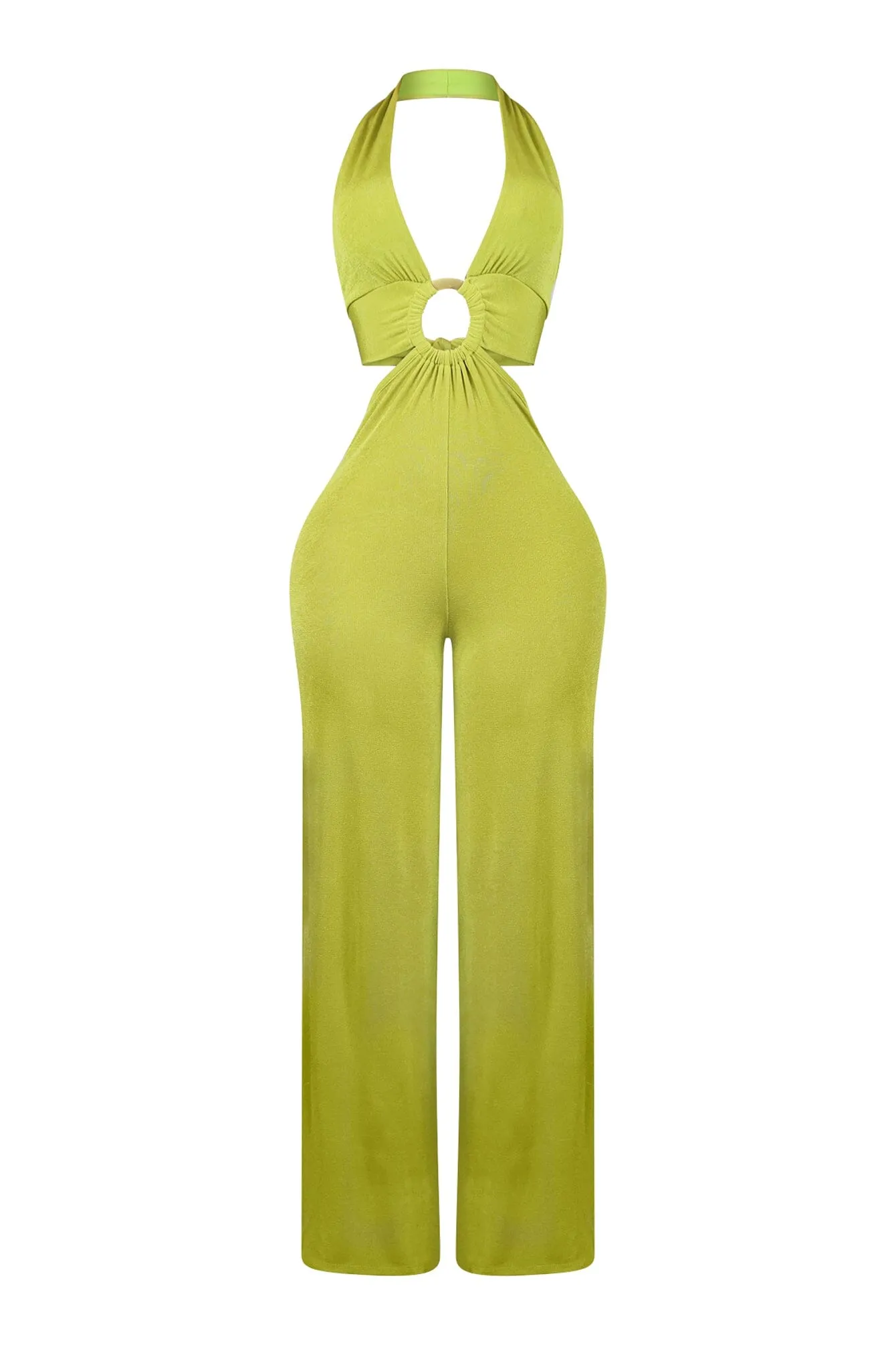 Bridget Slinky Halter O Ring Jumpsuit