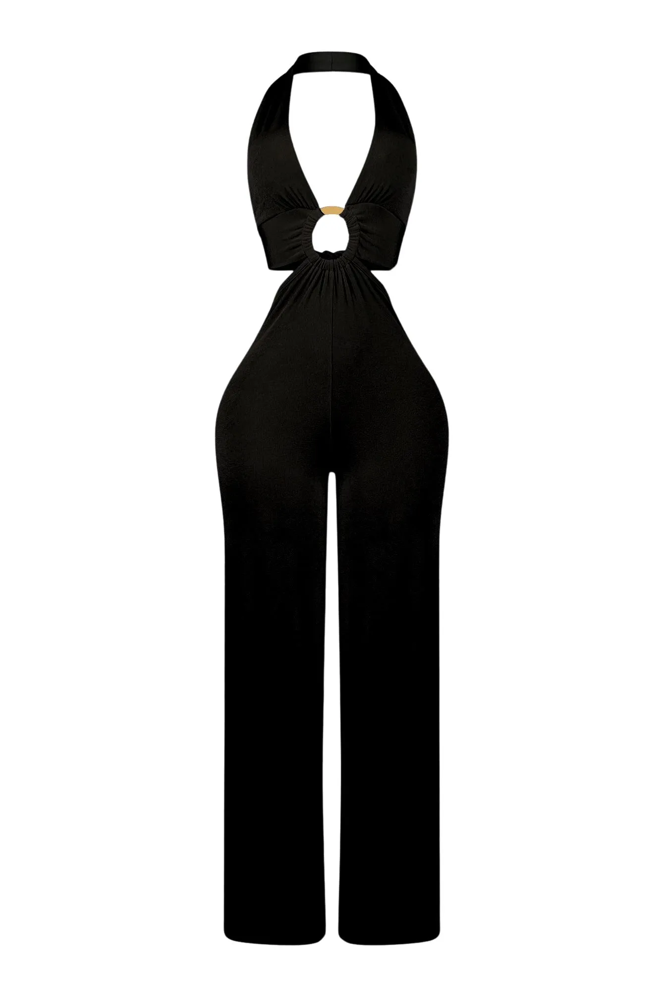 Bridget Slinky Halter O Ring Jumpsuit