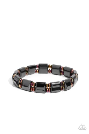 Cosmic Chrome Men's Multi Oil Spill Bracelet - Paparazzi Accessories