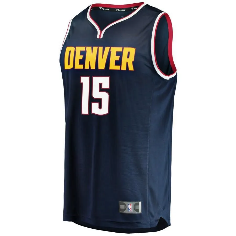 Denver Nuggets Nikola Jokic Fanatics Branded Replica Fast Break Icon Jersey Kids - Blue | Ireland I6414L6