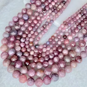 Faceted Ruby Bead Strand 6-10mm