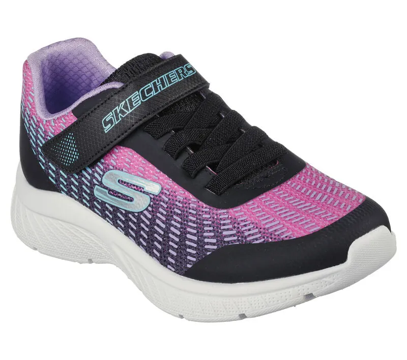 Girls Skechers Navy Lightweight Strap Microspec Plus 303532L NVMT