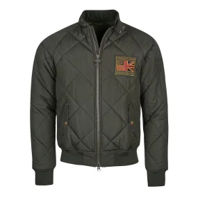 Giubbino Barbour International Quilted Merchant Bomber Verde