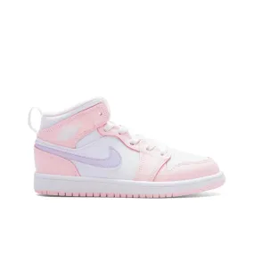 Jordan 1 Mid (PS) - Pink Wash/Violet Frost/White