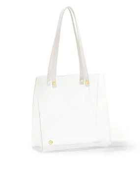 Kendra Scott Clear Tote Bag with Gold Accents