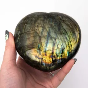 Labradorite - Heart, Polished