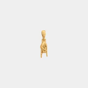 Mano Cornuto Pendant - Gold