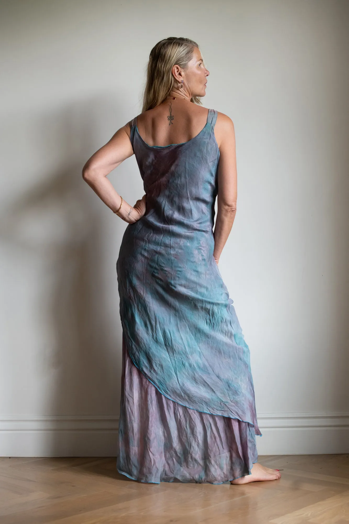 Ocean Dye Silk Dress