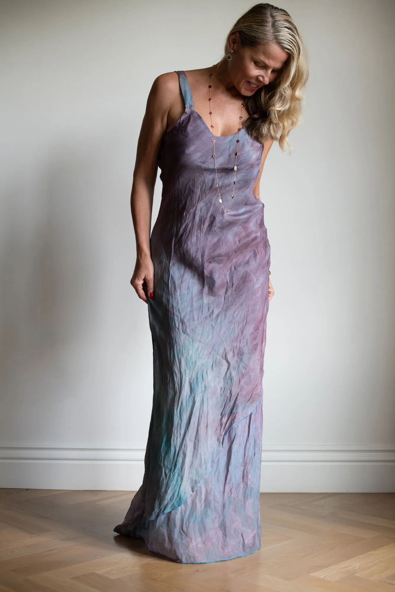 Ocean Dye Silk Dress