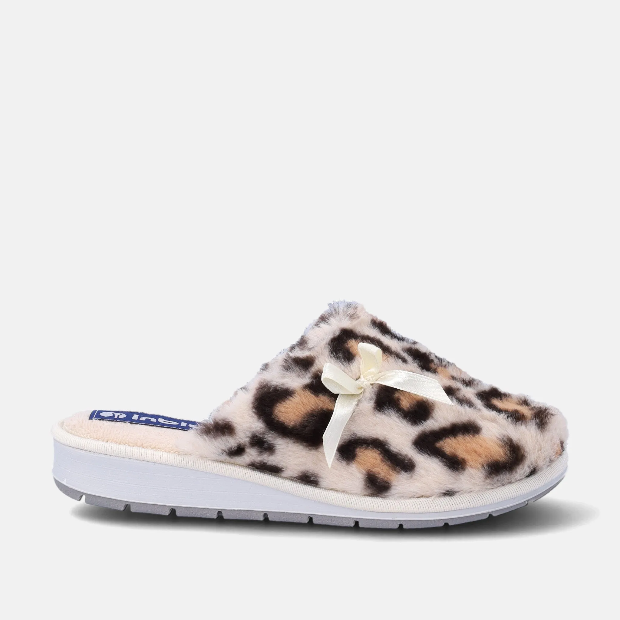 Pantofole donna morbide con fantasia leopardata