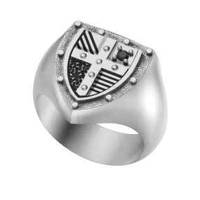 Varangian Knight's Shield  Signet  Sterling Silver 925