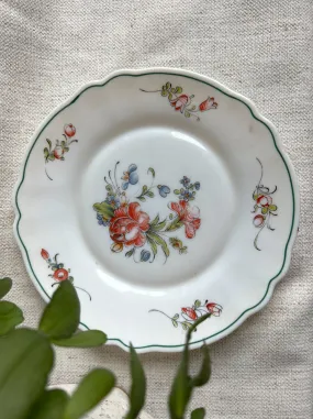 Vintage Floral Desert Plate