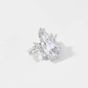 WILDFLOWER PEAR CZ RING