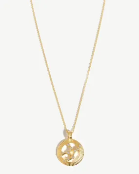 Zodiac Constellation Pendant Necklace - Virgo | 18ct Gold Plated Vermeil/Virgo